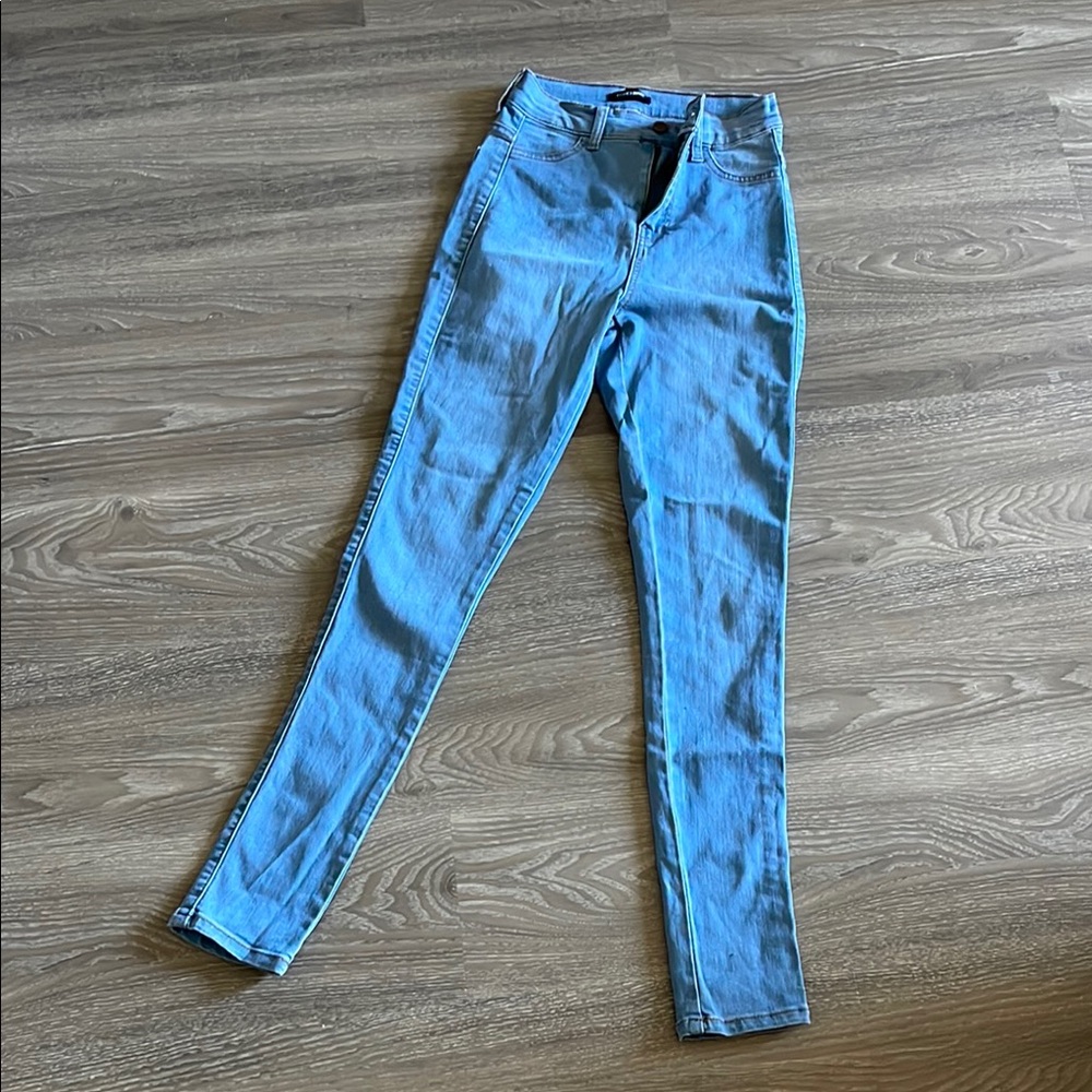 Fashion Nova Blue Skinny Jeans with Stretch Fit